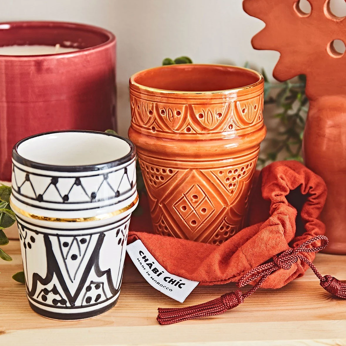 Chabi Chic Tasse Marsala Et Doré D8xh11cm - Beldi Empreinte 6 Chabi Chic Tasse Marsala Et Doré D8xh11cm - Beldi Empreinte – Image 4