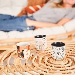 SEMA DESIGN Gobelets X3 Visage Beige Et Brun 10cl En Grès - Terre Brulée 7 SEMA DESIGN Gobelets X3 Visage Beige Et Brun 10cl En Grès - Terre Brulée -Côté Table Store e1a98 amb hd fds cat23 5922